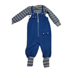 Vintage Carriage Boutiques Cozy 2 Pc Sweater Romper Set With Adjustable Cuffs